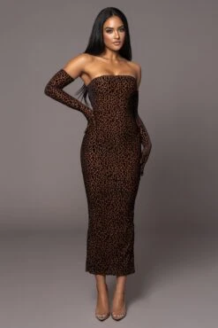 Pecan Leopard Midnight Hour Maxi Dress 14 Pecan Leopard Midnight Hour Maxi Dress -Jluxlabel Sale Store PRODUCT MAR82023 ASAP 64
