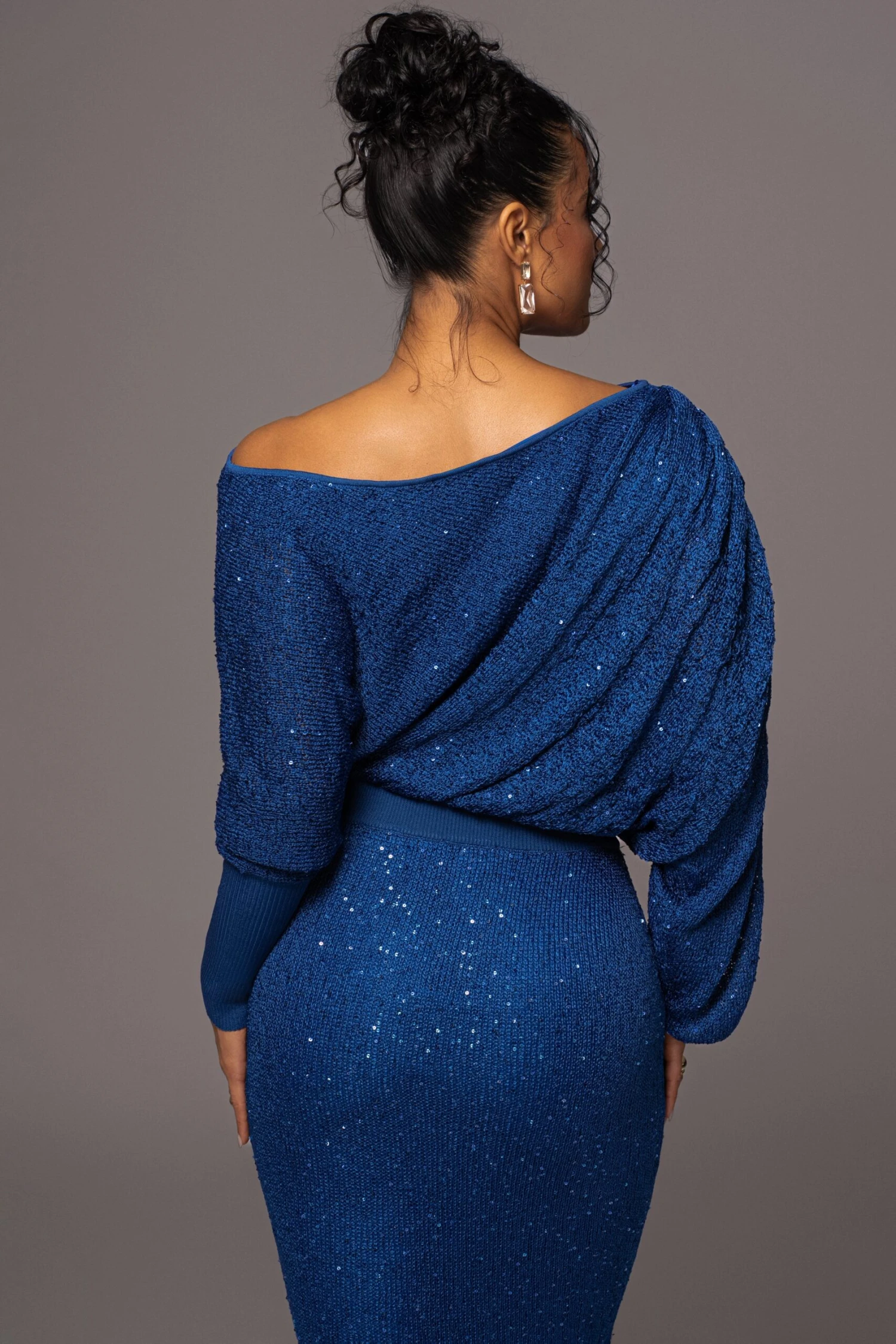 Blue Night Sky Sequin Skirt Set 8 Blue Night Sky Sequin Skirt Set - Image 8