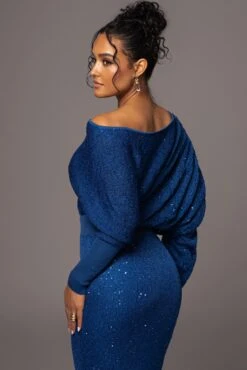 Blue Night Sky Sequin Skirt Set 17 Blue Night Sky Sequin Skirt Set -Jluxlabel Sale Store PRODUCT MAY172023 114