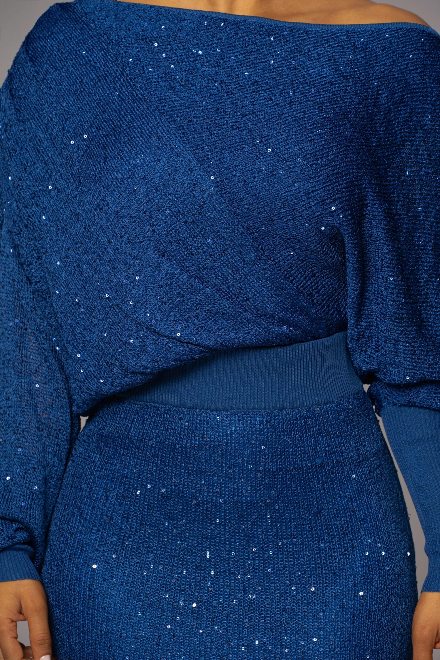 Blue Night Sky Sequin Skirt Set 11 Blue Night Sky Sequin Skirt Set - Image 11