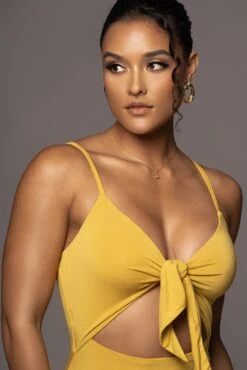 Yellow Soulmate Cut Out Dress -Jluxlabel Sale Store PRODUCT MAY22022 142