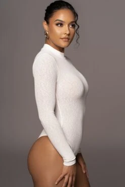 Ivory Kimber High Neck Bodysuit -Jluxlabel Sale Store PRODUCT MAY22022 162