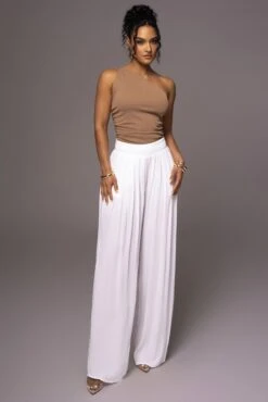 White After Sunset Pleated Pants -Jluxlabel Sale Store PRODUCT MAY232023 JUNEDROP1 172