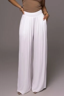 White After Sunset Pleated Pants -Jluxlabel Sale Store PRODUCT MAY232023 JUNEDROP1 183