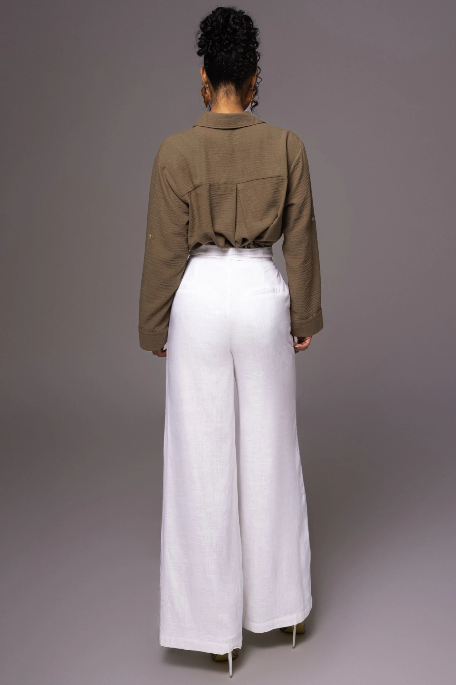 Olive By The Coast Crinkled Button Up 10 Olive By The Coast Crinkled Button Up - Image 10