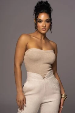 Beige Stay In Touch Bustier