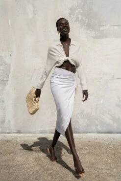 Ivory Soho Front Tied Woven Top -Jluxlabel Sale Store PRODUCT MAY92022 224 cba726c5 5084 40c1 afd9 f5004e50af90