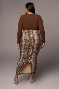 Snakeskin Halow Ruched Skirt -Jluxlabel Sale Store PRODUCT NOV162021 PLUSSIZE 133 e4847285 7c86 47da b9db 2a1e263ae6d6