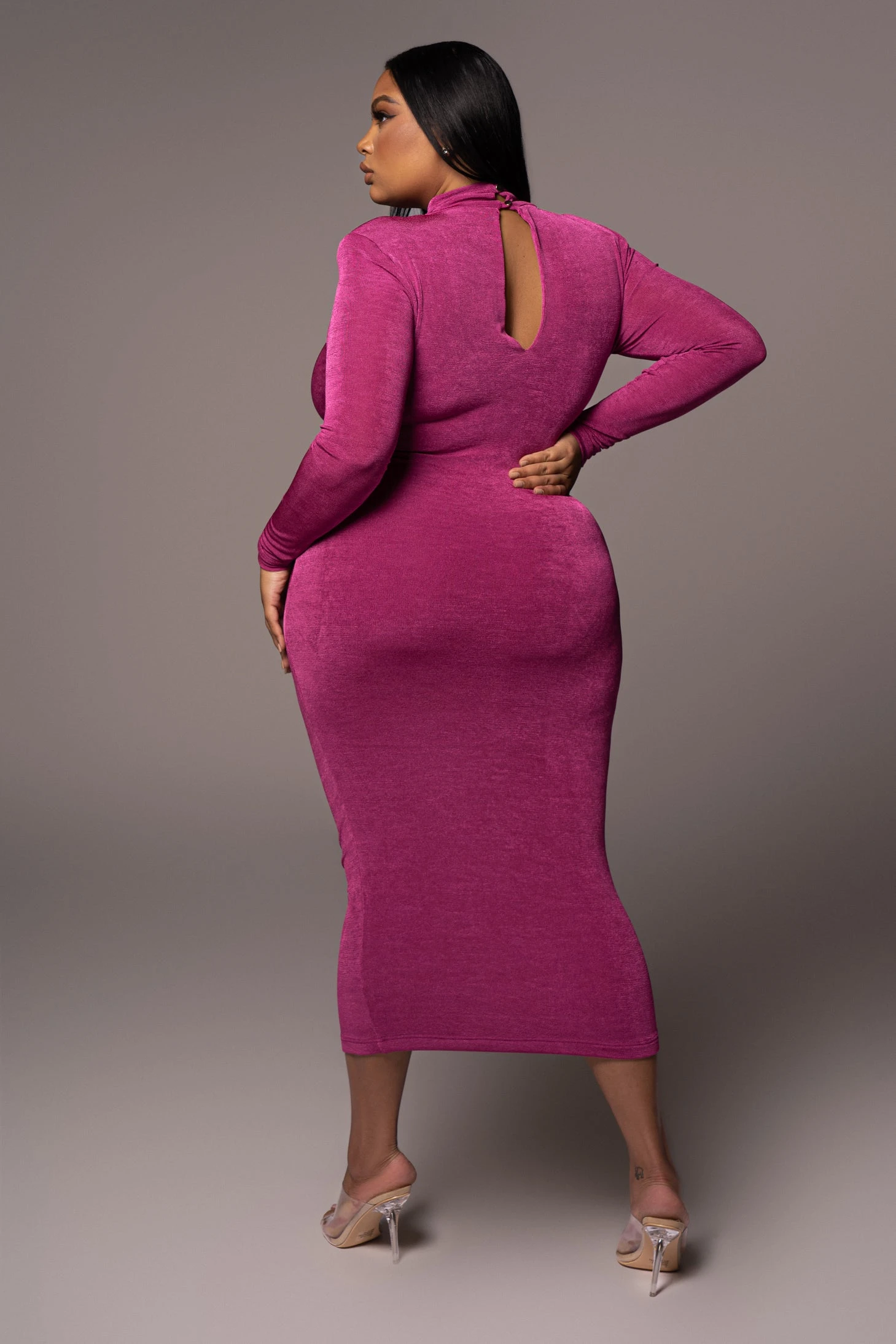 Berry Kara Mock Neck Dress 5 Berry Kara Mock Neck Dress - Image 5