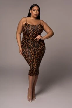 Leopard Vince Bodycon Dress -Jluxlabel Sale Store PRODUCT NOV162021 PLUSSIZE 37
