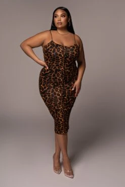 Leopard Vince Bodycon Dress -Jluxlabel Sale Store PRODUCT NOV162021 PLUSSIZE 38