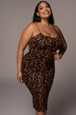 Leopard Vince Bodycon Dress -Jluxlabel Sale Store PRODUCT NOV162021 PLUSSIZE 43