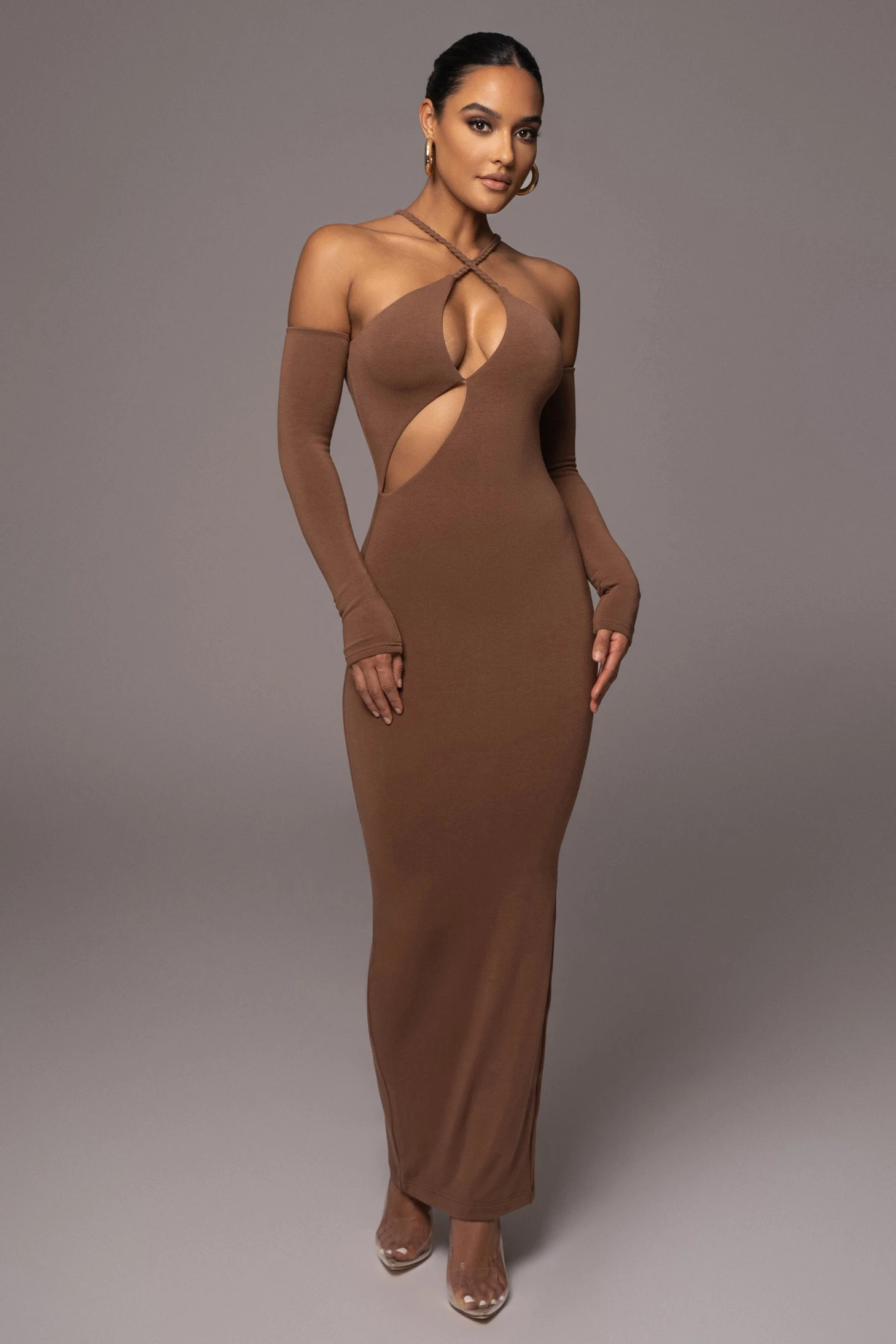Pecan Soledad Cross Maxi Dress 3 Pecan Soledad Cross Maxi Dress - Image 3