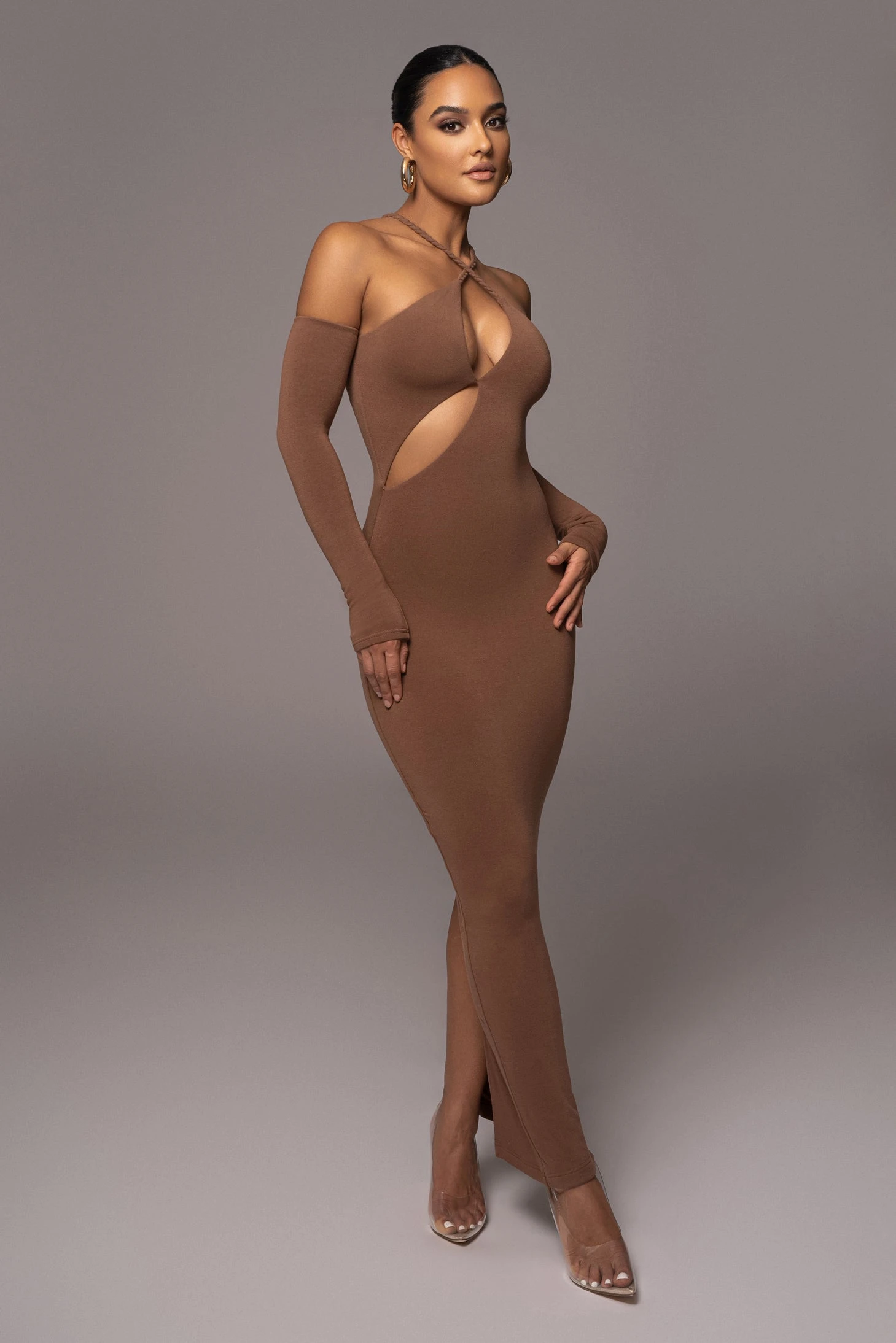 Pecan Soledad Cross Maxi Dress 6 Pecan Soledad Cross Maxi Dress - Image 6