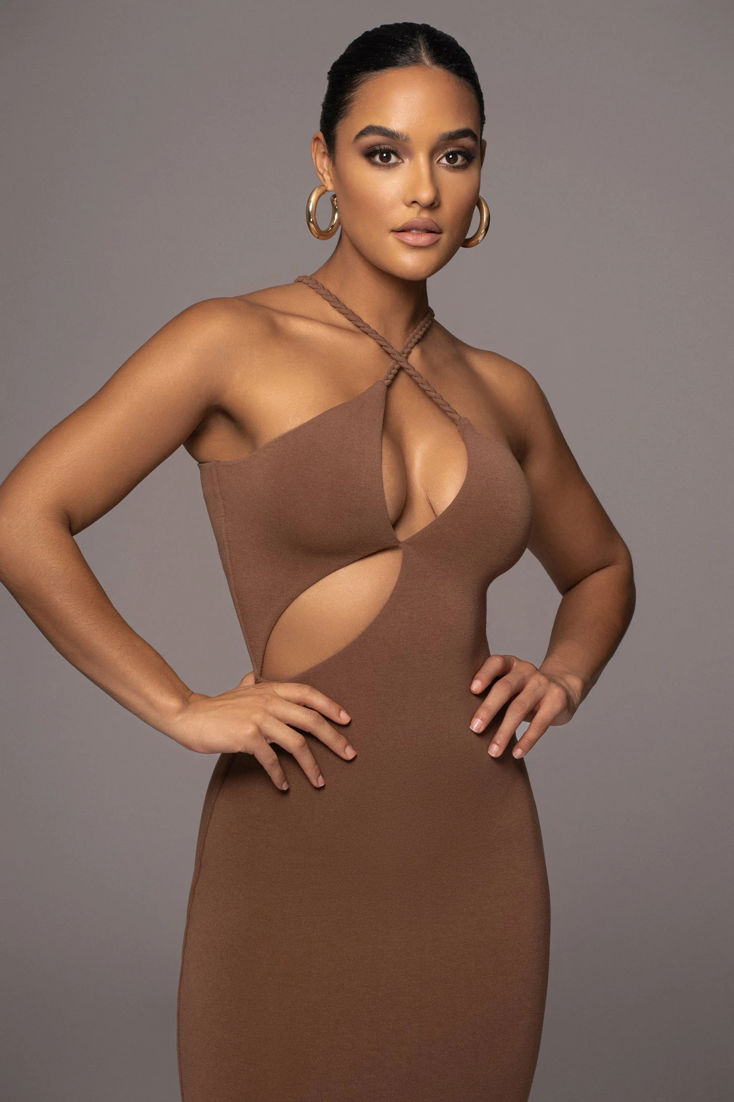 Pecan Soledad Cross Maxi Dress 2 Pecan Soledad Cross Maxi Dress - Image 2