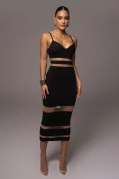 Noir Alysiha Midi Dress