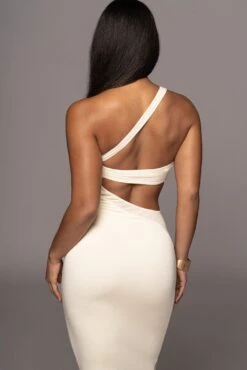 Buttercream Carina Cutout Slit Dress 14 Buttercream Carina Cutout Slit Dress -Jluxlabel Sale Store PRODUCT OCT102022 MISSING 15