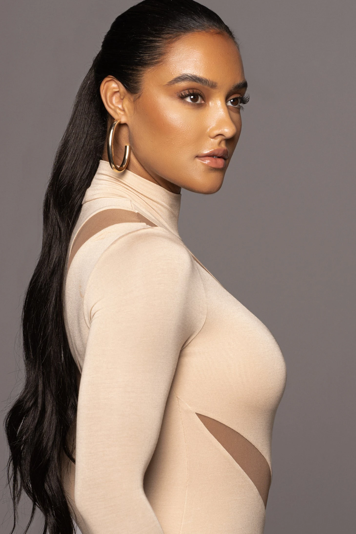 Tan Abigail Midi Dress 6 Tan Abigail Midi Dress - Image 6