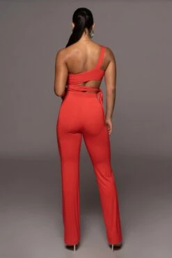 Jluxbasix Red Not So Yoga Pants -Jluxlabel Sale Store PRODUCT OCT32022 PART2 94