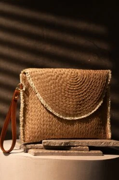 Natural Kallie Straw Woven Clutch -Jluxlabel Sale Store PRODUCTTEST 1