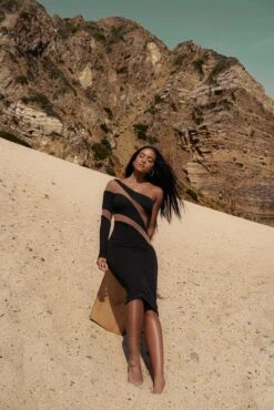 Black Eyes For You Midi Dress -Jluxlabel Sale Store SUMMER32022 24