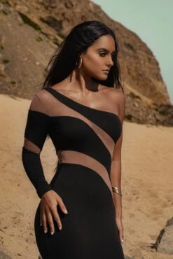 Black Eyes For You Midi Dress -Jluxlabel Sale Store SUMMER32022 28