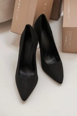 Black Glenna Pointed Toe Pumps -Jluxlabel Sale Store WINTER2022 PART2 90